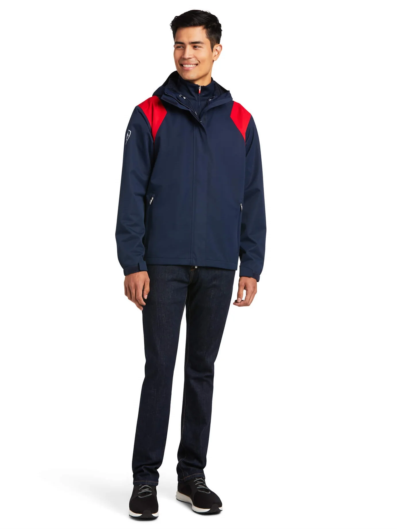 ARIAT Mens Spectator Waterproof Jacket - Team Navy - Image 4