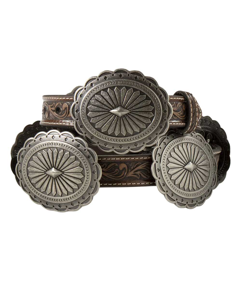 ARIAT Oval Concho Diamond Belt - Women's - Tan