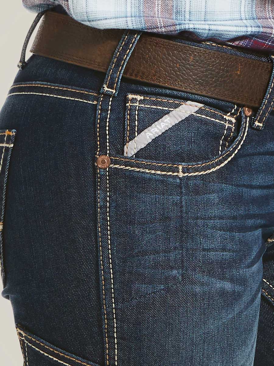ARIAT Rebar DuraStretch Riveter Boot Cut Jean - Women's - Hallow - Image 4