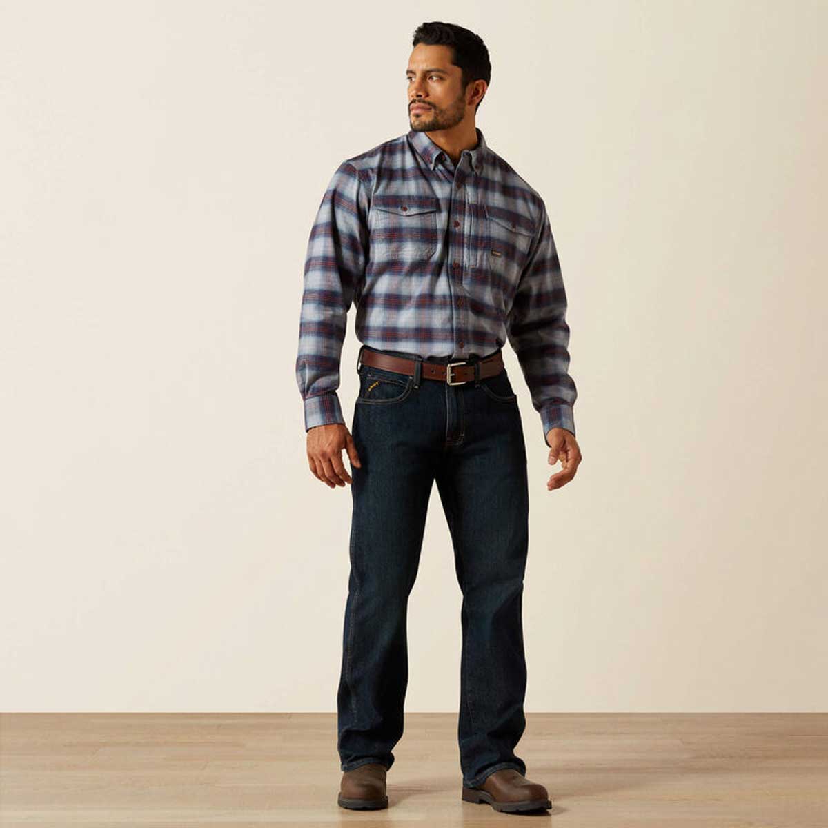 ARIAT Rebar DuraStretch Work Shirt - Mens - Monument - Image 3