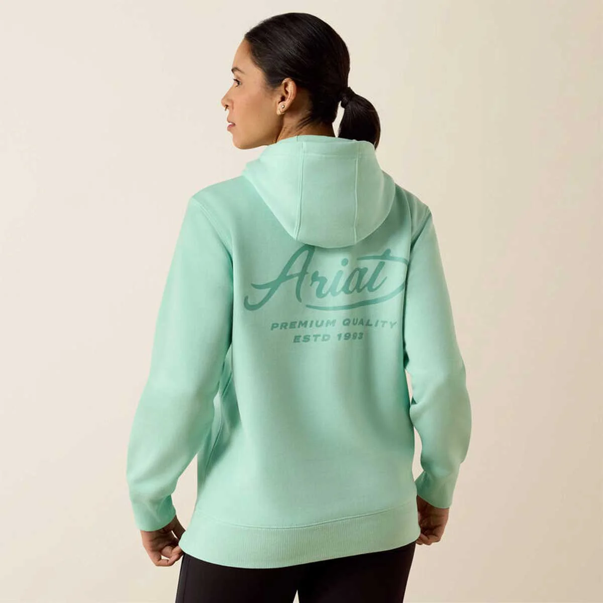 ARIAT Rebar Lightweight Graphic Hoodie - Womens - Lichen - Image 2