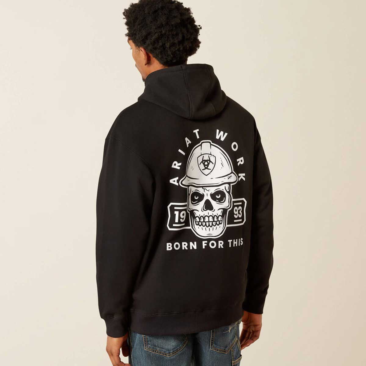 ARIAT Rebar Workman Hardhead Hoodie - Mens - Black - Image 2
