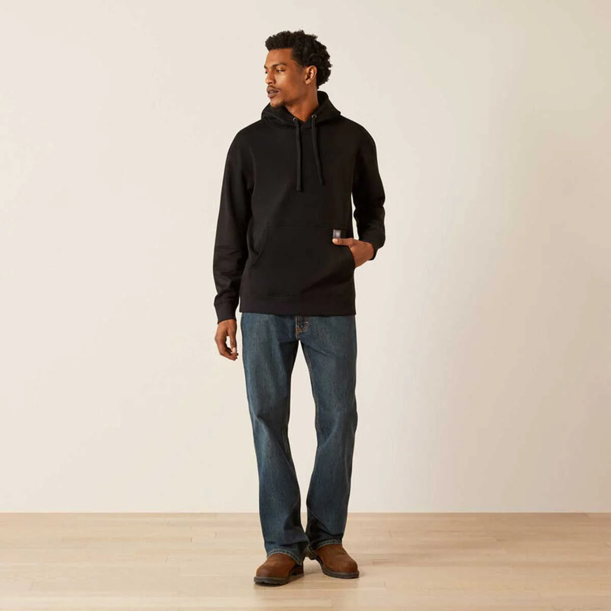 ARIAT Rebar Workman Hardhead Hoodie - Mens - Black - Image 3