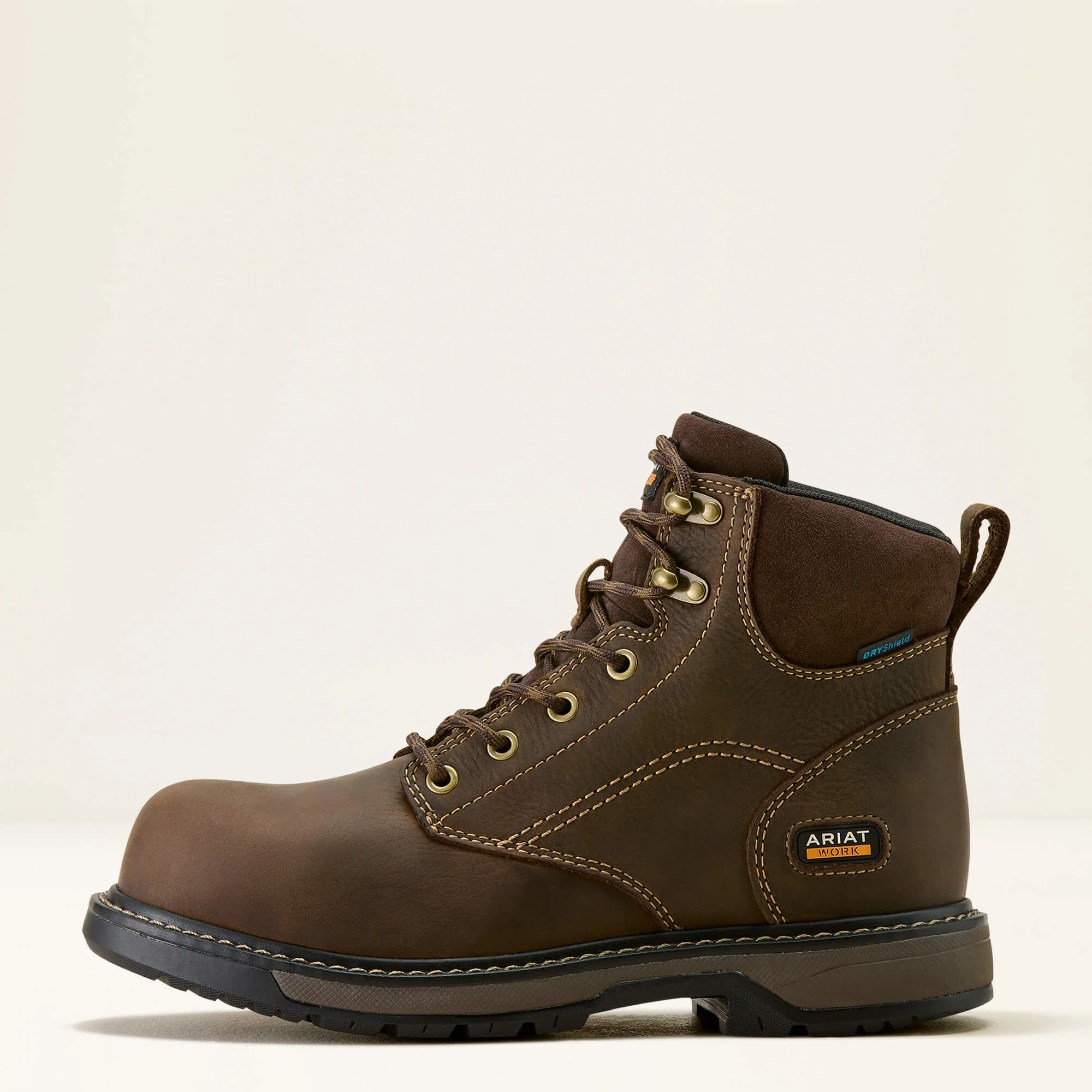ARIAT Riveter 6" Waterproof Work Boots – Women's Composite Toe – Dark Brown - Image 3