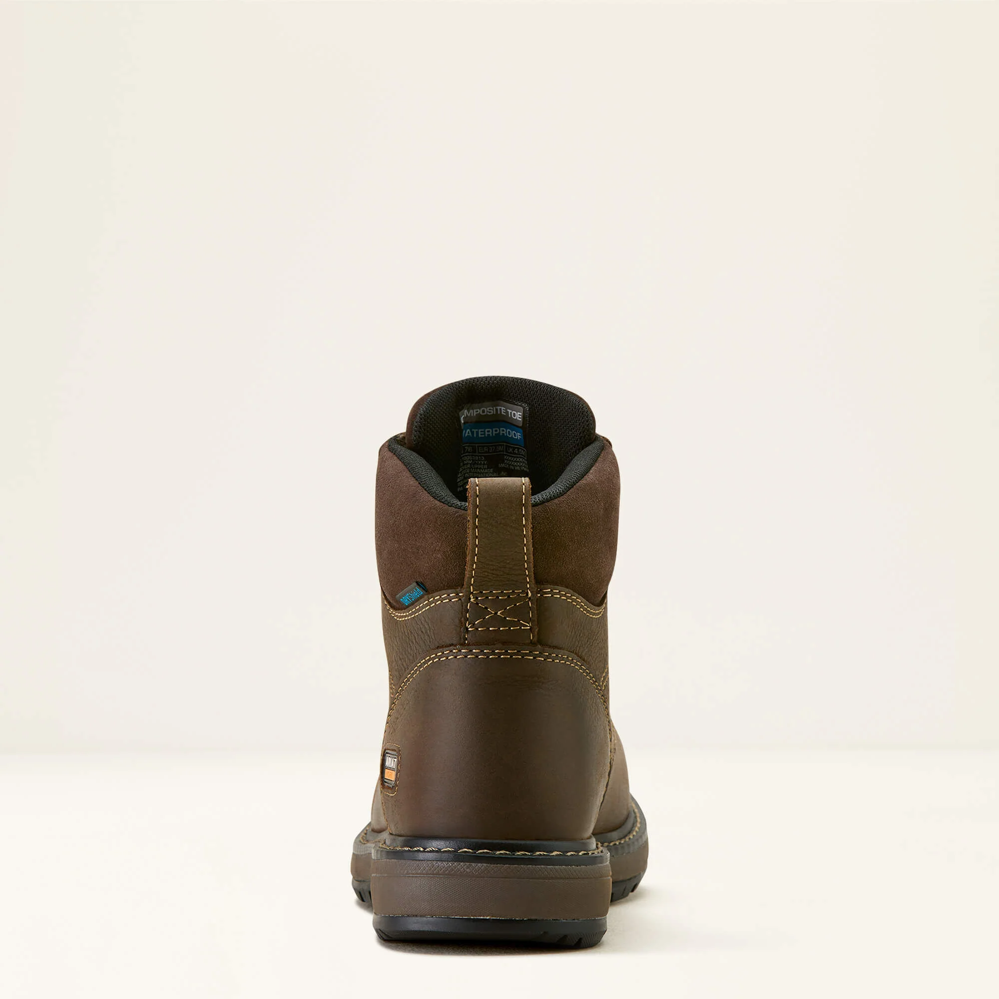 ARIAT Riveter 6" Waterproof Work Boots – Women's Composite Toe – Dark Brown - Image 4