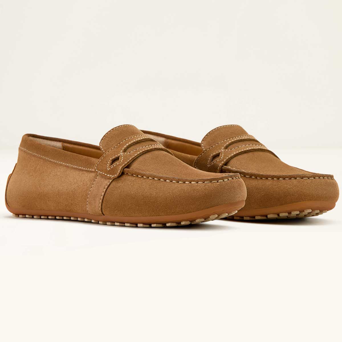 ARIAT Selene Driving Shoe - Womens - Caramel Suede - Image 8