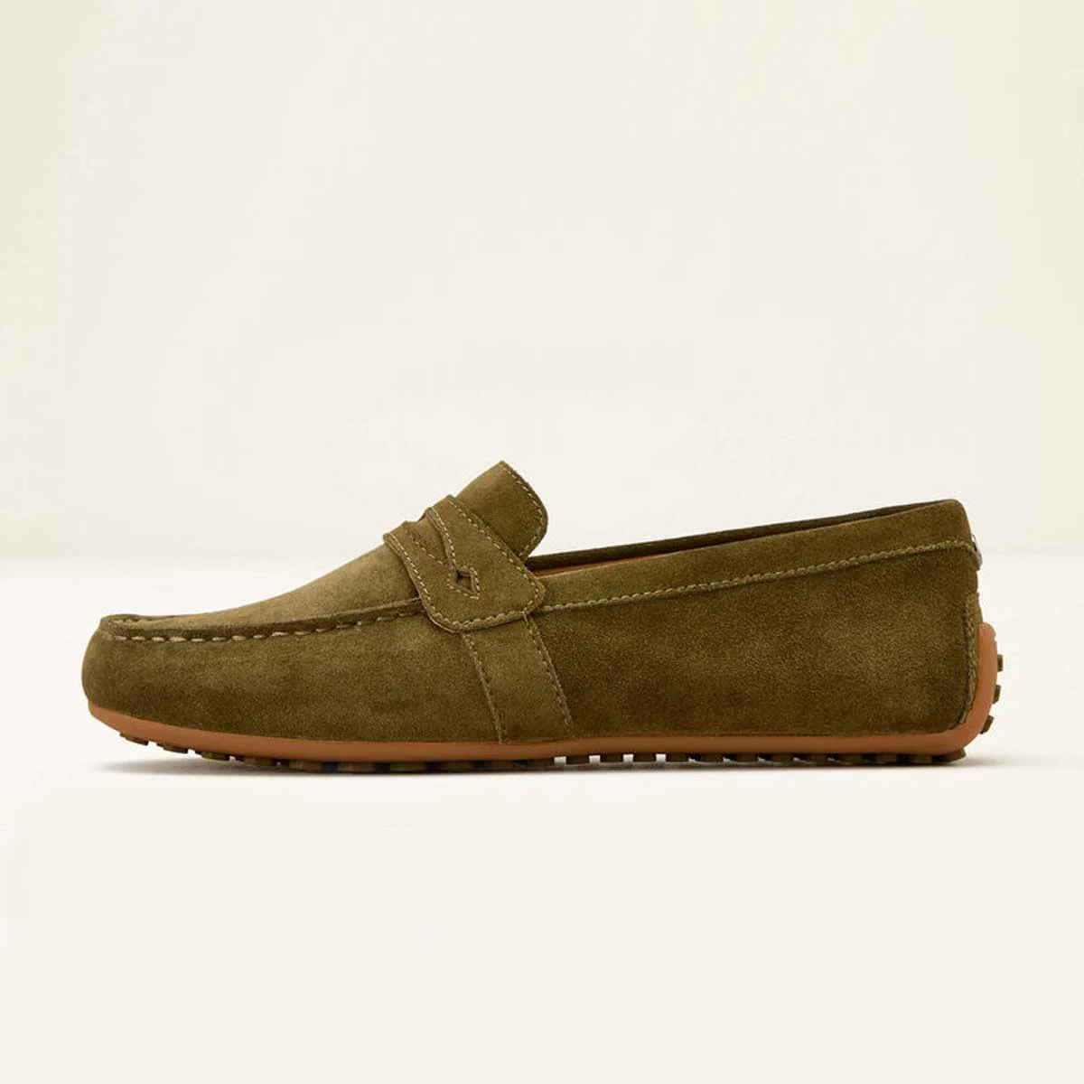 ARIAT Selene Driving Shoe - Womens - Dark Olive Suede - Image 3