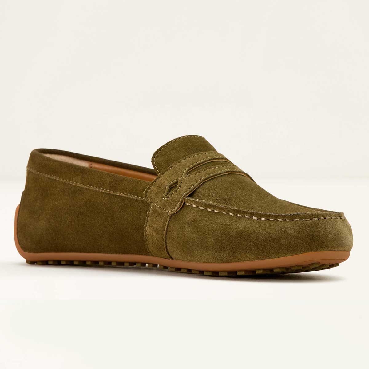 ARIAT Selene Driving Shoe - Womens - Dark Olive Suede - Image 6