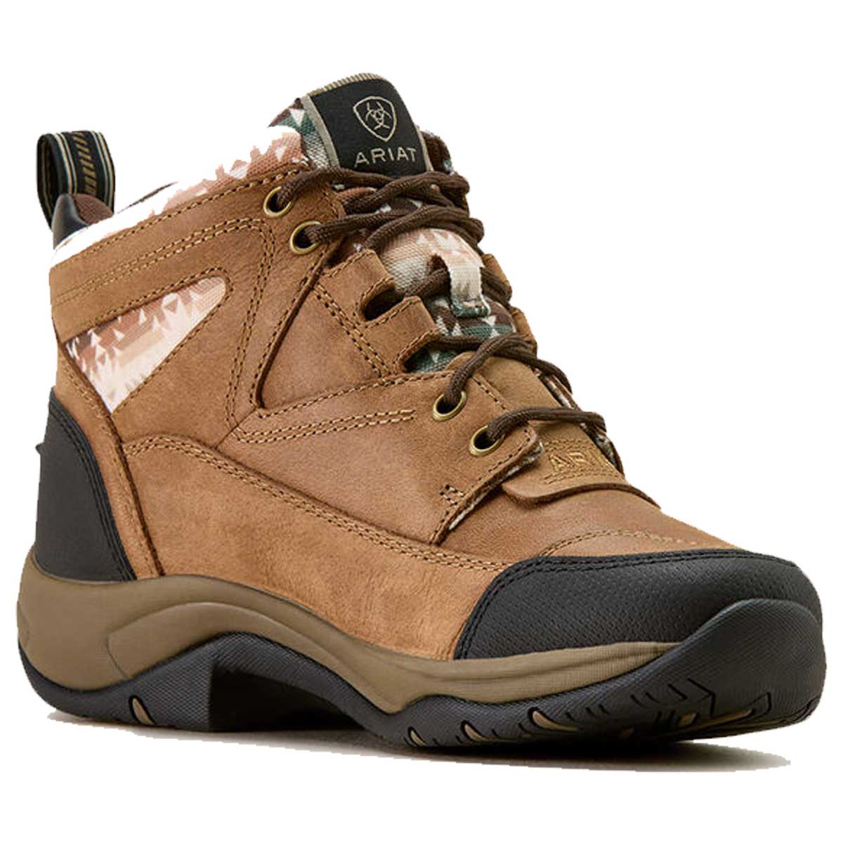 ARIAT Terrain Boots - Womens - Dark Tan / Natural Southwest Print - Image 4