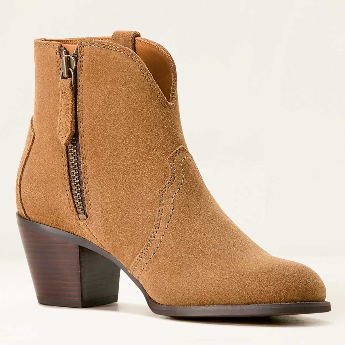 ARIAT Tilbury Ankle Boots - Womens - Carmel Suede - Image 3