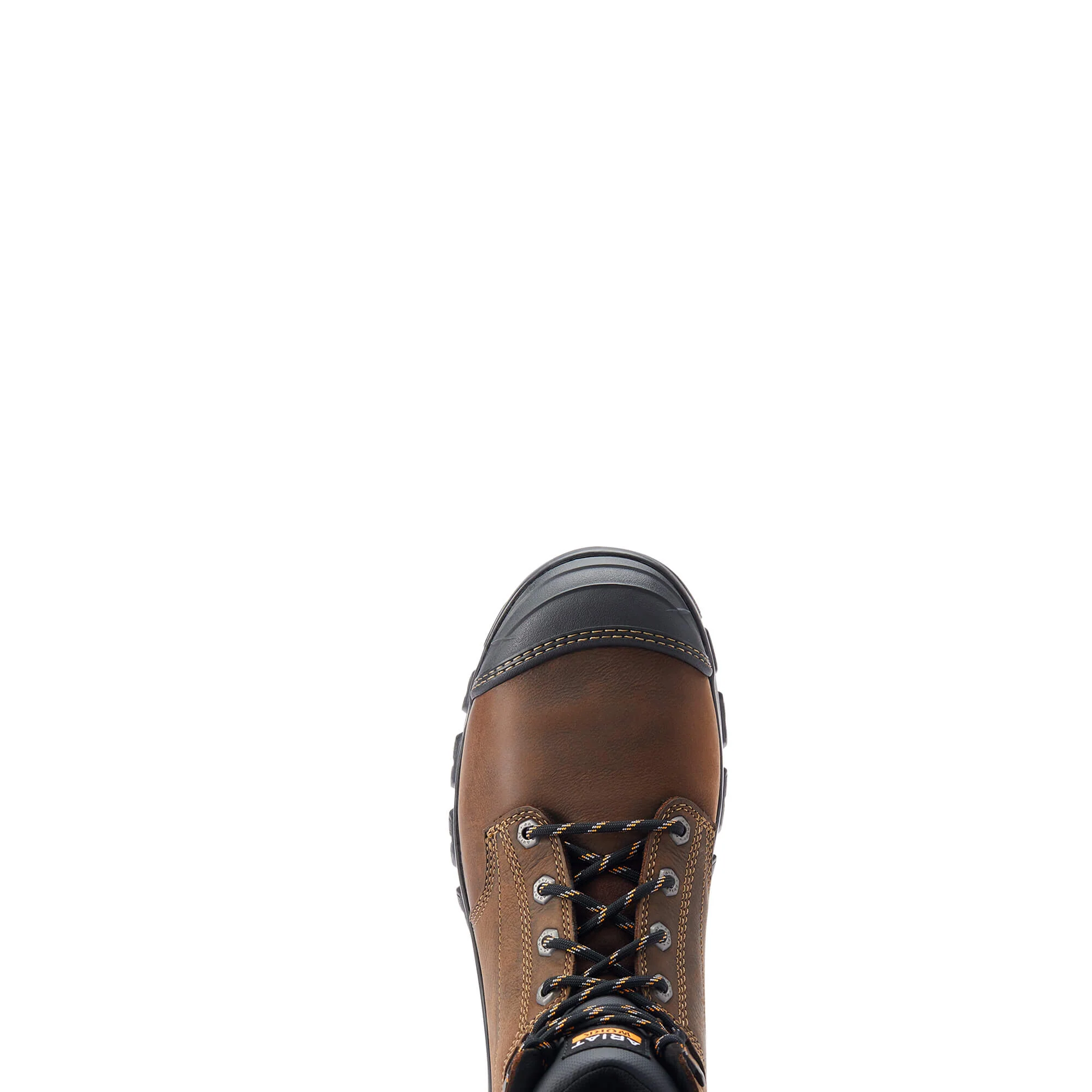 ARIAT Treadfast 6" Lace Work Boots - Mens Waterproof Steel Toe Cap - Dark Brown - Image 7