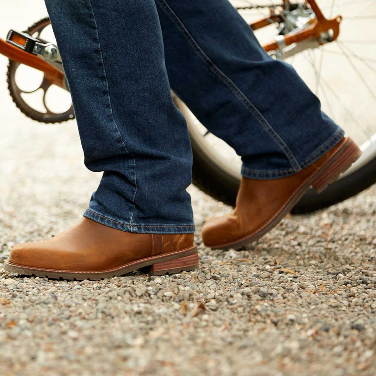 ARIAT Wexford Waterproof Chelsea Boots - Mens - Weathered Brown - Image 2