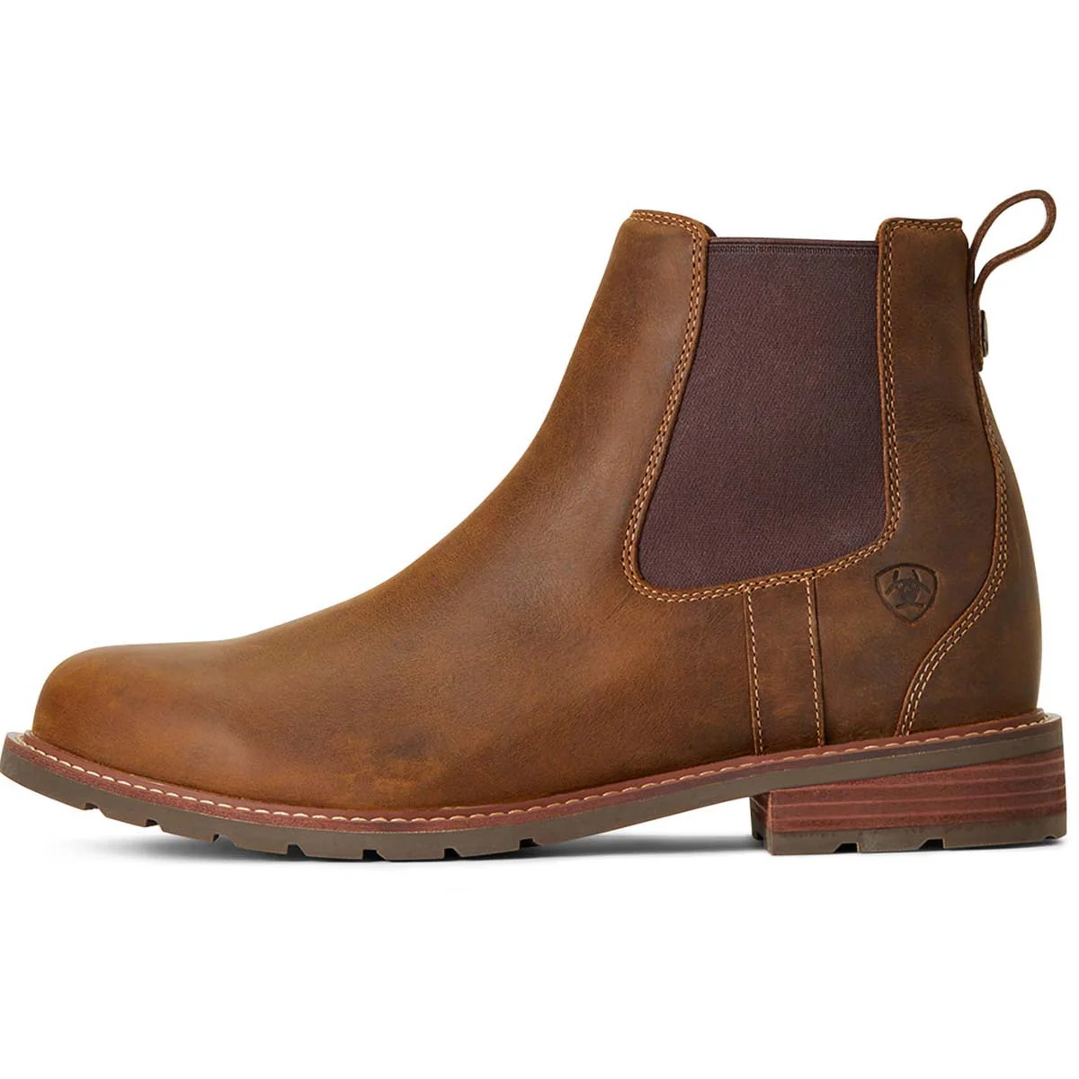 ARIAT Wexford Waterproof Chelsea Boots - Mens - Weathered Brown - Image 5