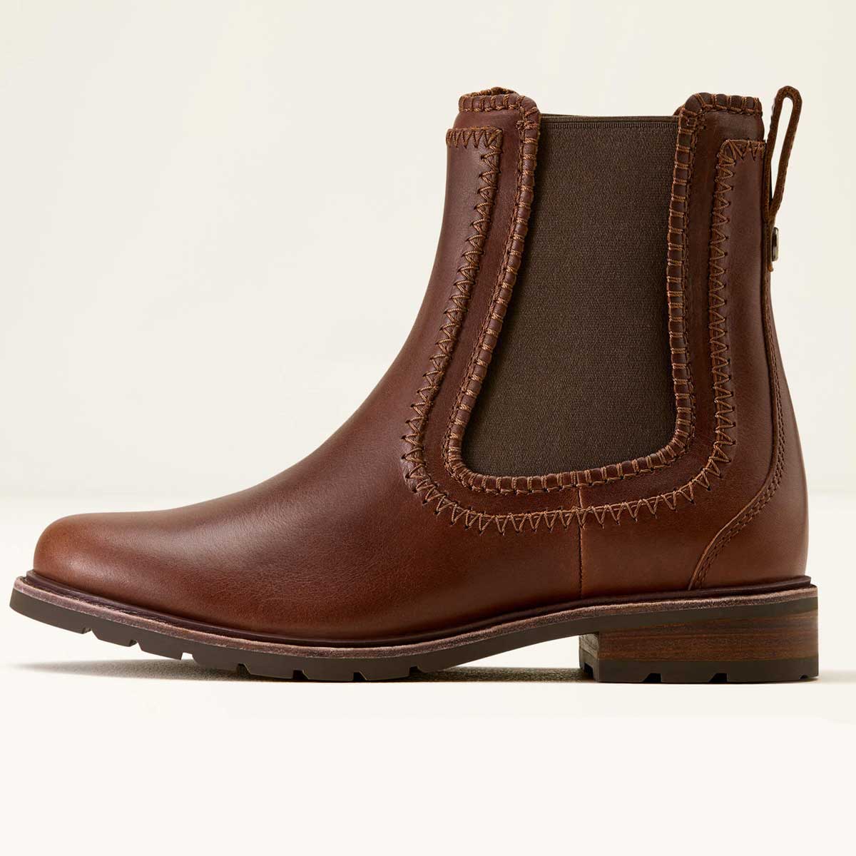 ARIAT Wexford Whipstitch Chelsea Boots - Womens - Deep Cognac - Image 2