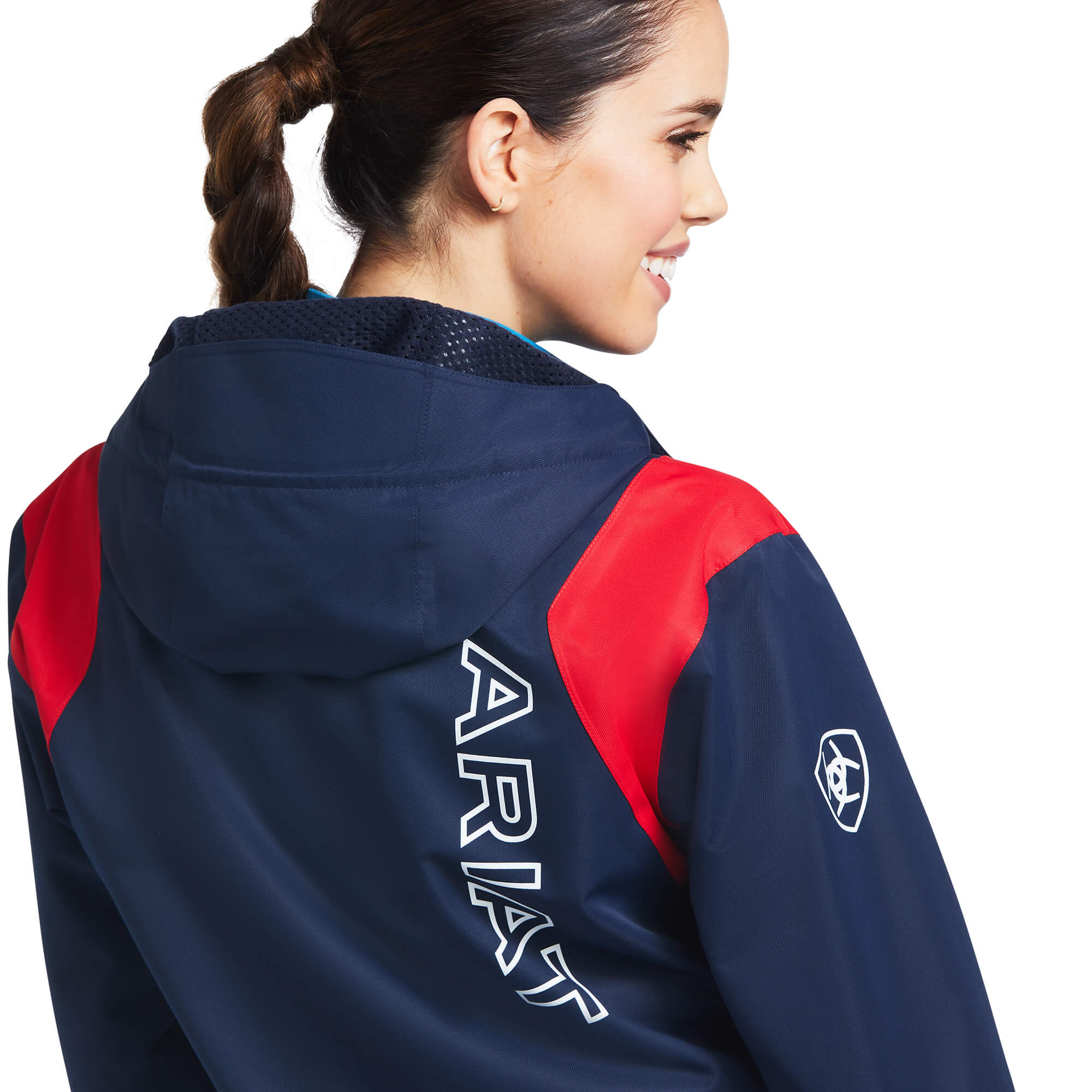 ARIAT Women's Spectator Waterproof Jacket - Team Navy - Image 3