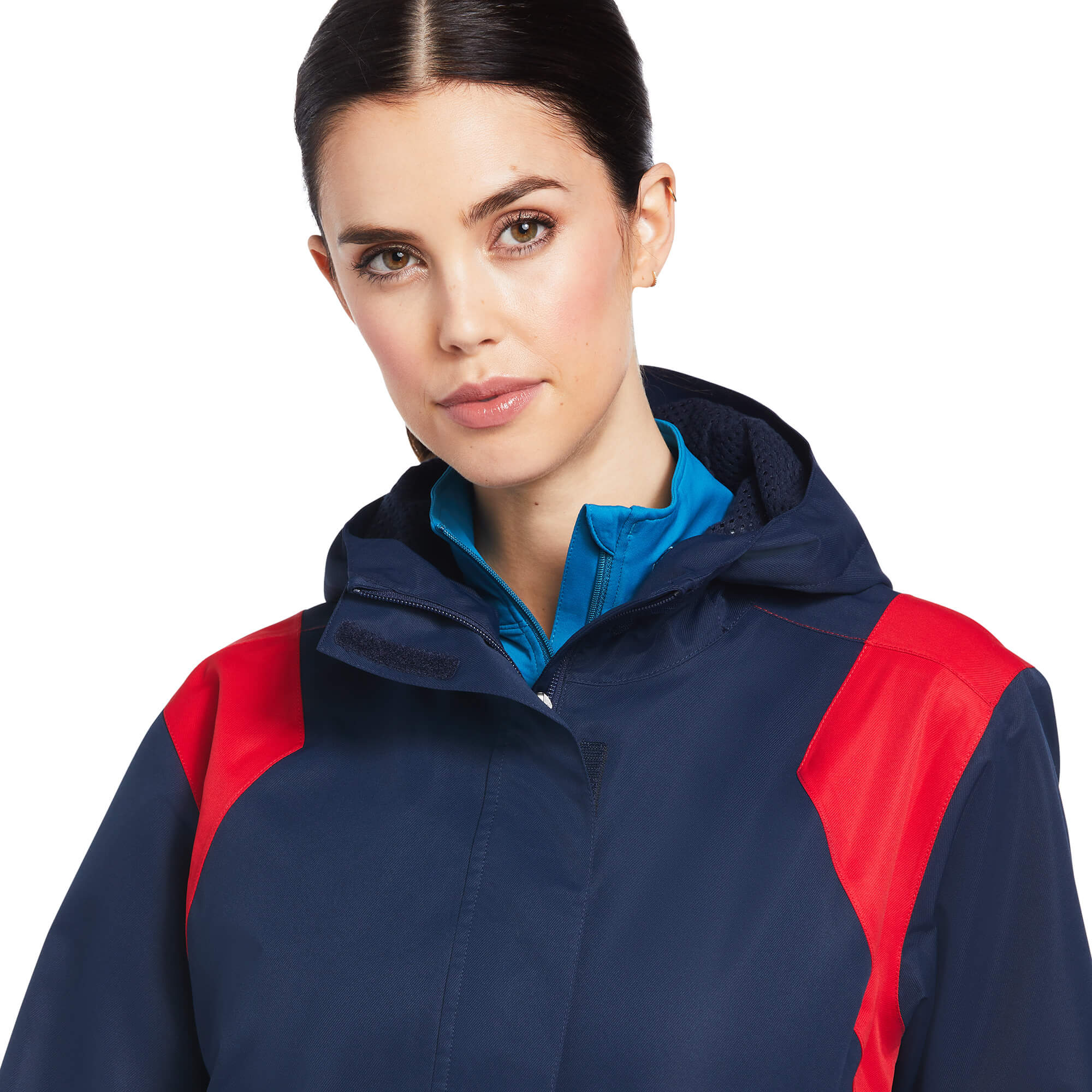 ARIAT Women's Spectator Waterproof Jacket - Team Navy - Image 4
