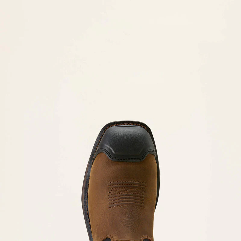 ARIAT Workhog XT Wide Square Toe Work Boots - Mens H2O Carbon Toe Cap - Rye Brown - Image 6