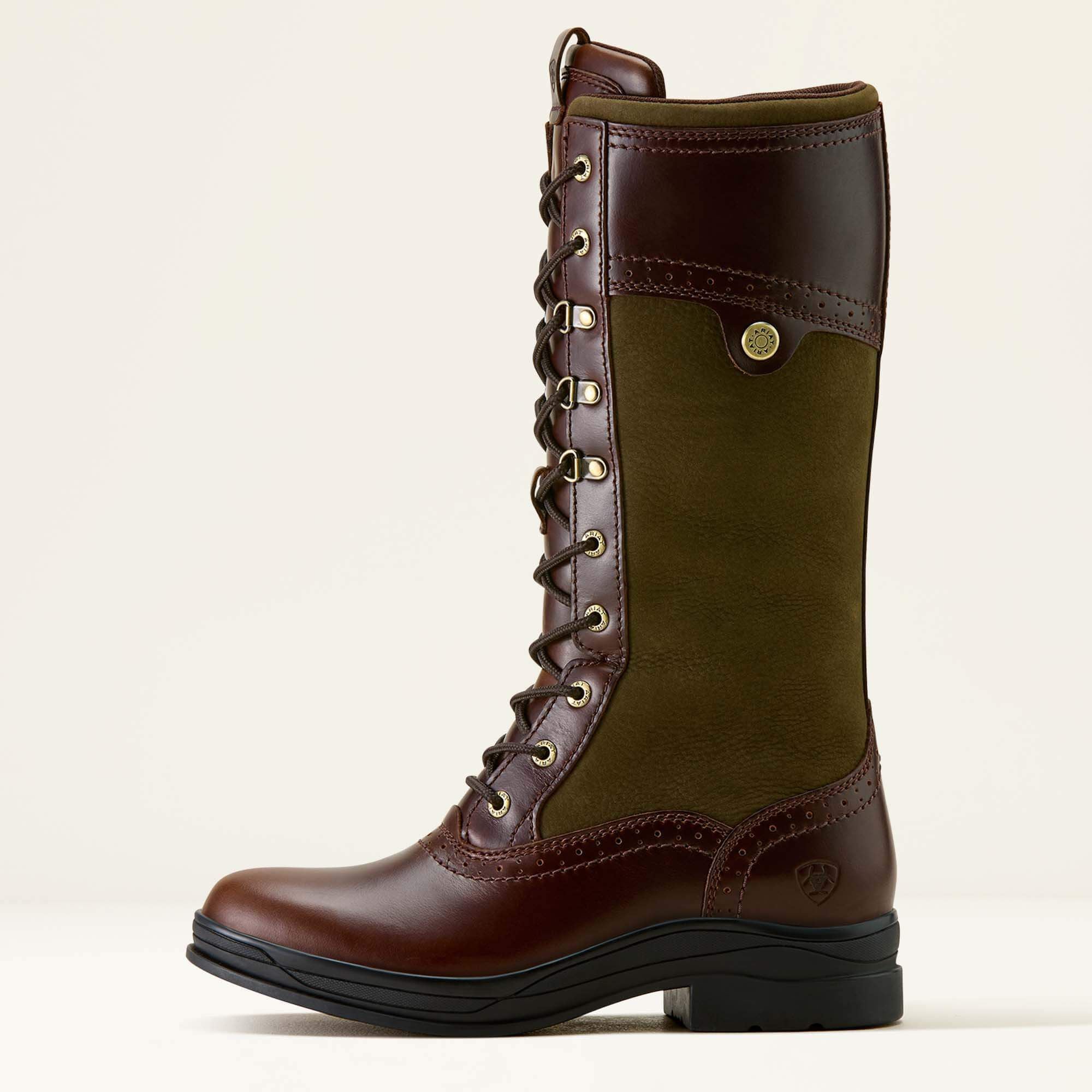 ARIAT Wythburn II Boots - Womens Waterproof H2O - Tobacco Brown/Olive Night - Image 2