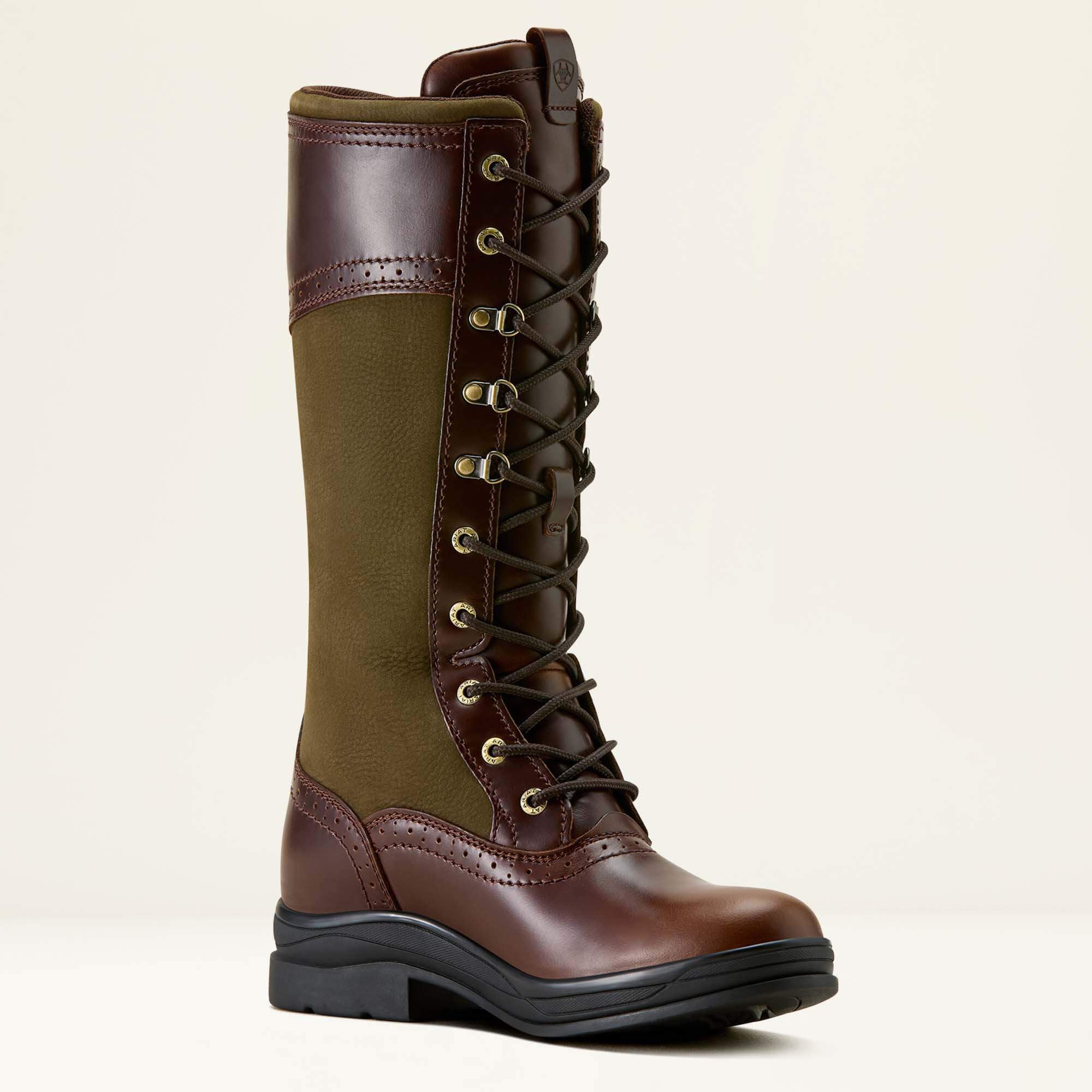 ARIAT Wythburn II Boots - Womens Waterproof H2O - Tobacco Brown/Olive Night - Image 7