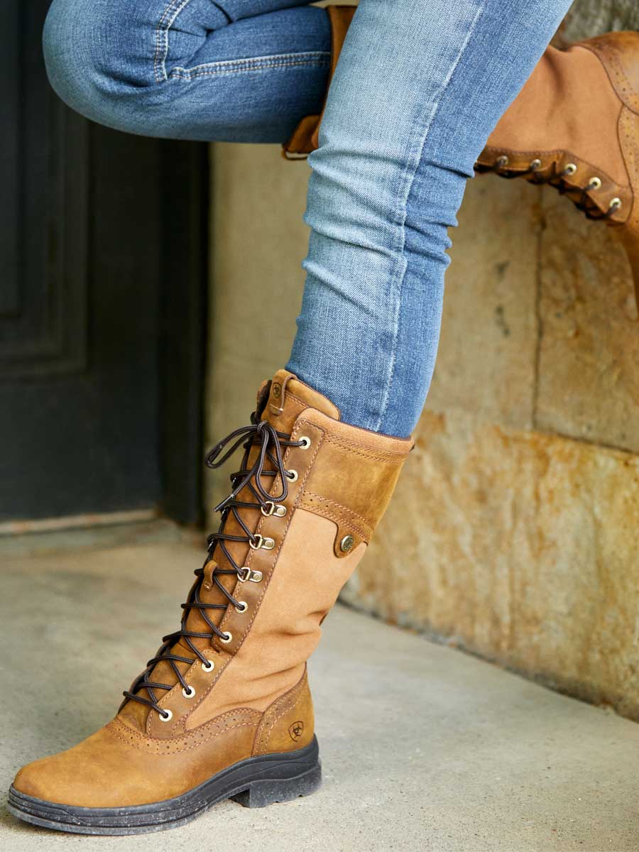 ARIAT Wythburn II Boots - Womens Waterproof H2O - Weathered Brown - Image 2