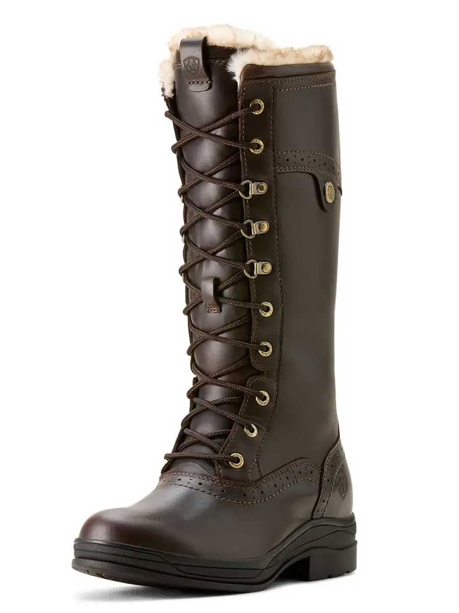 ARIAT Wythburn II Sherpa Boots - Womens Waterproof - Dark Mocha