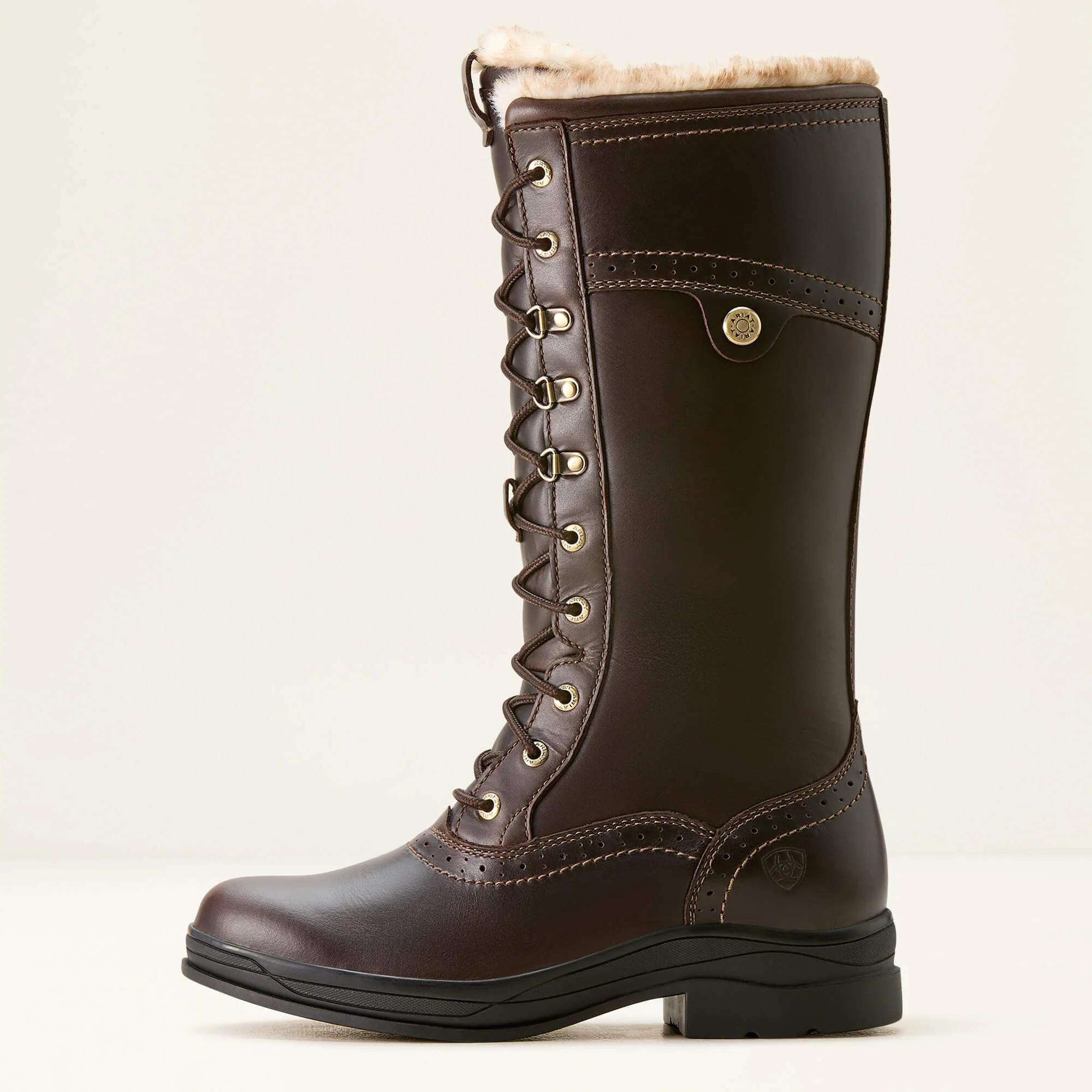 ARIAT Wythburn II Sherpa Boots - Womens Waterproof - Dark Mocha - Image 4