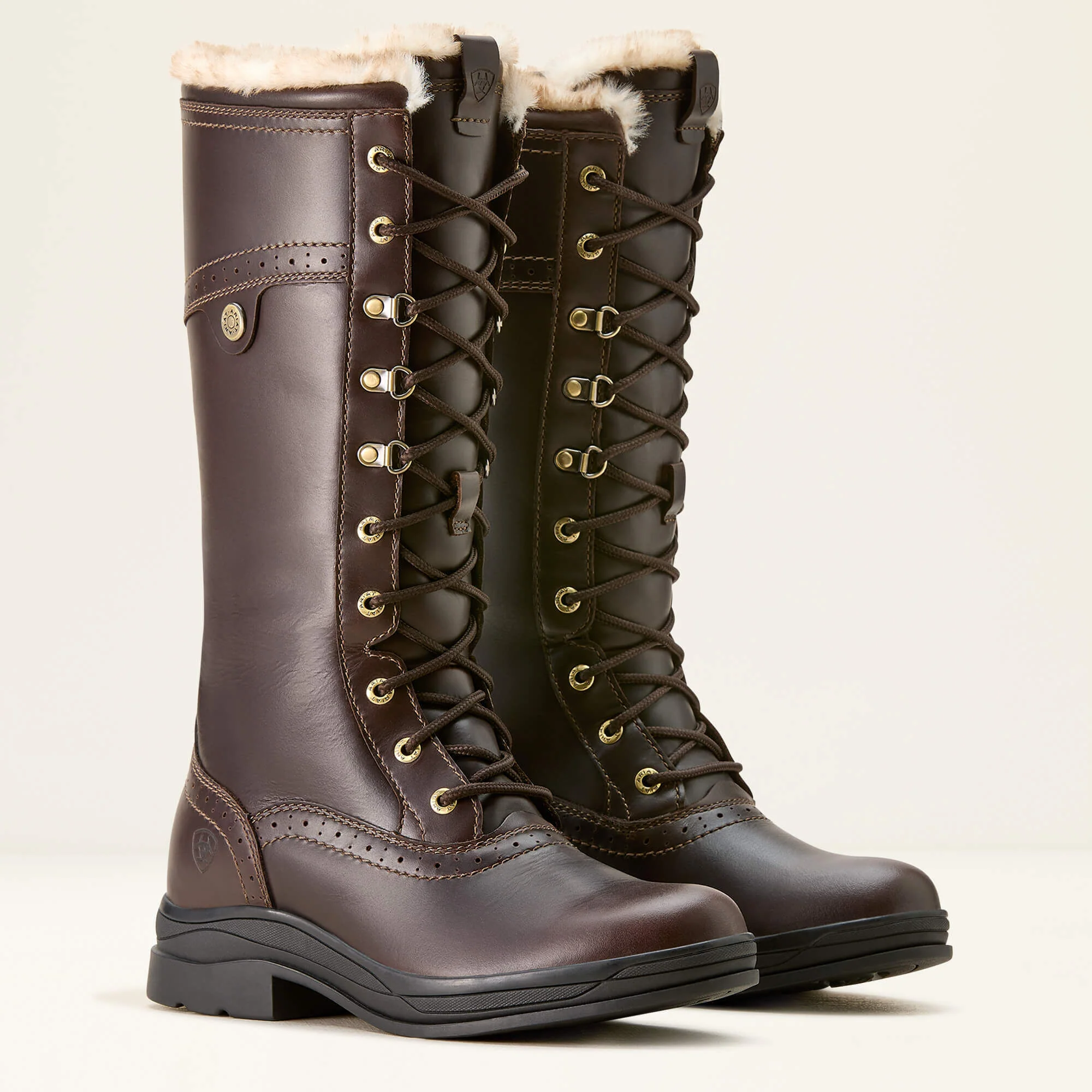 ARIAT Wythburn II Sherpa Boots - Womens Waterproof - Dark Mocha - Image 8