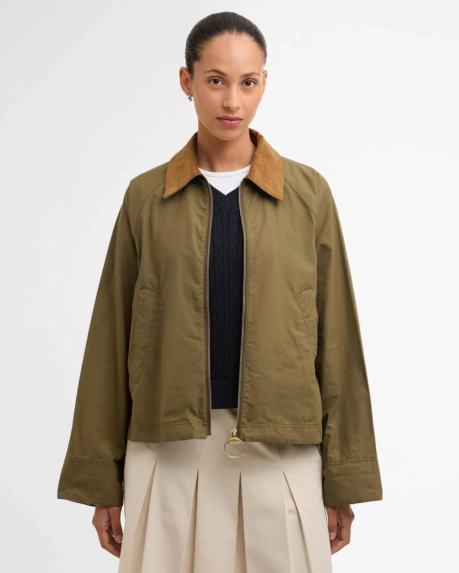 BARBOUR Catlin Casual Jacket - Women's - Dusky Green/ Ancient