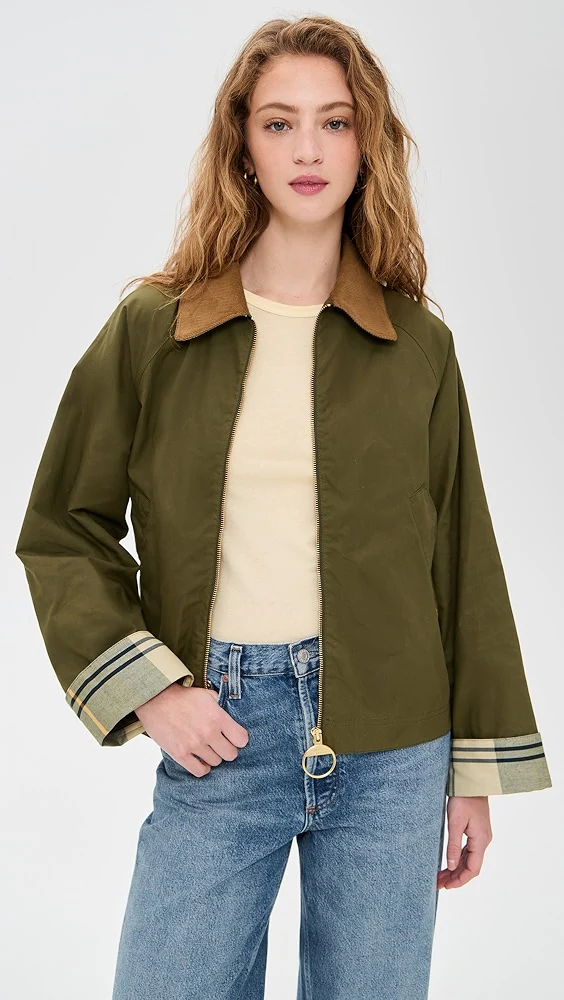 BARBOUR Catlin Casual Jacket - Women's - Dusky Green/ Ancient - Image 7