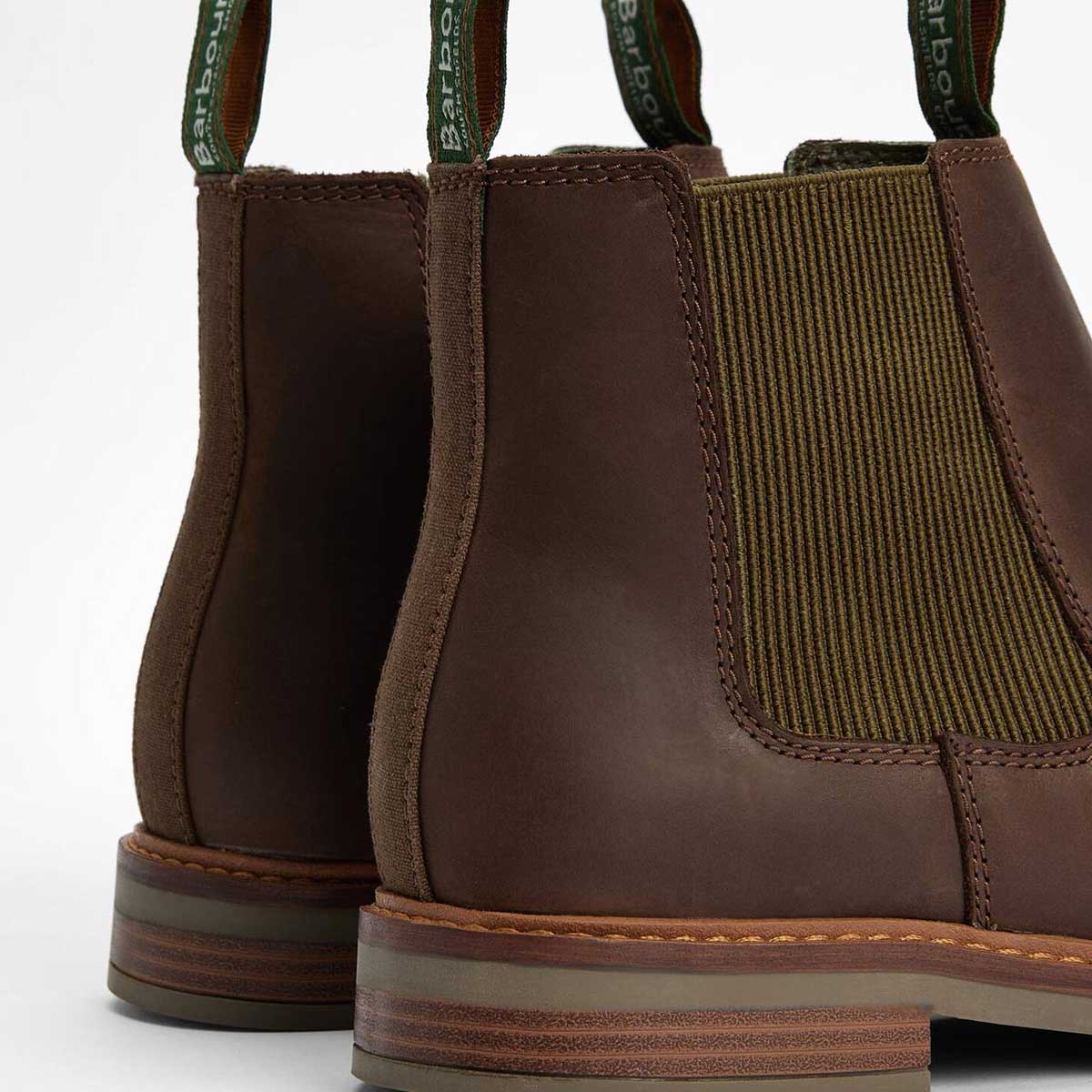 BARBOUR Farsley Chelsea Boots - Mens - Choco Brown - Image 5