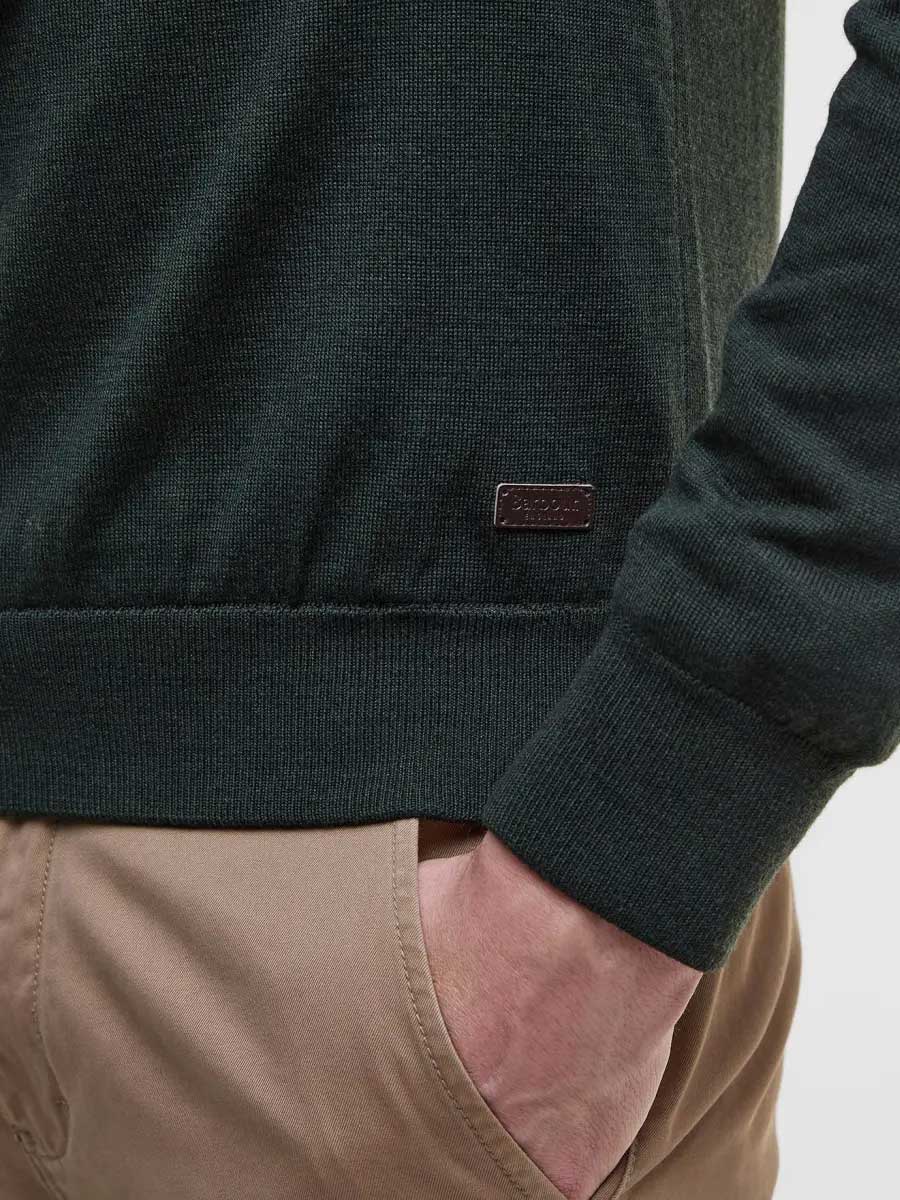 40% OFF BARBOUR Gamlin Waterproof Half Zip Jumper - Mens - Olive - Size: SMALL & MEDIUM - Image 4