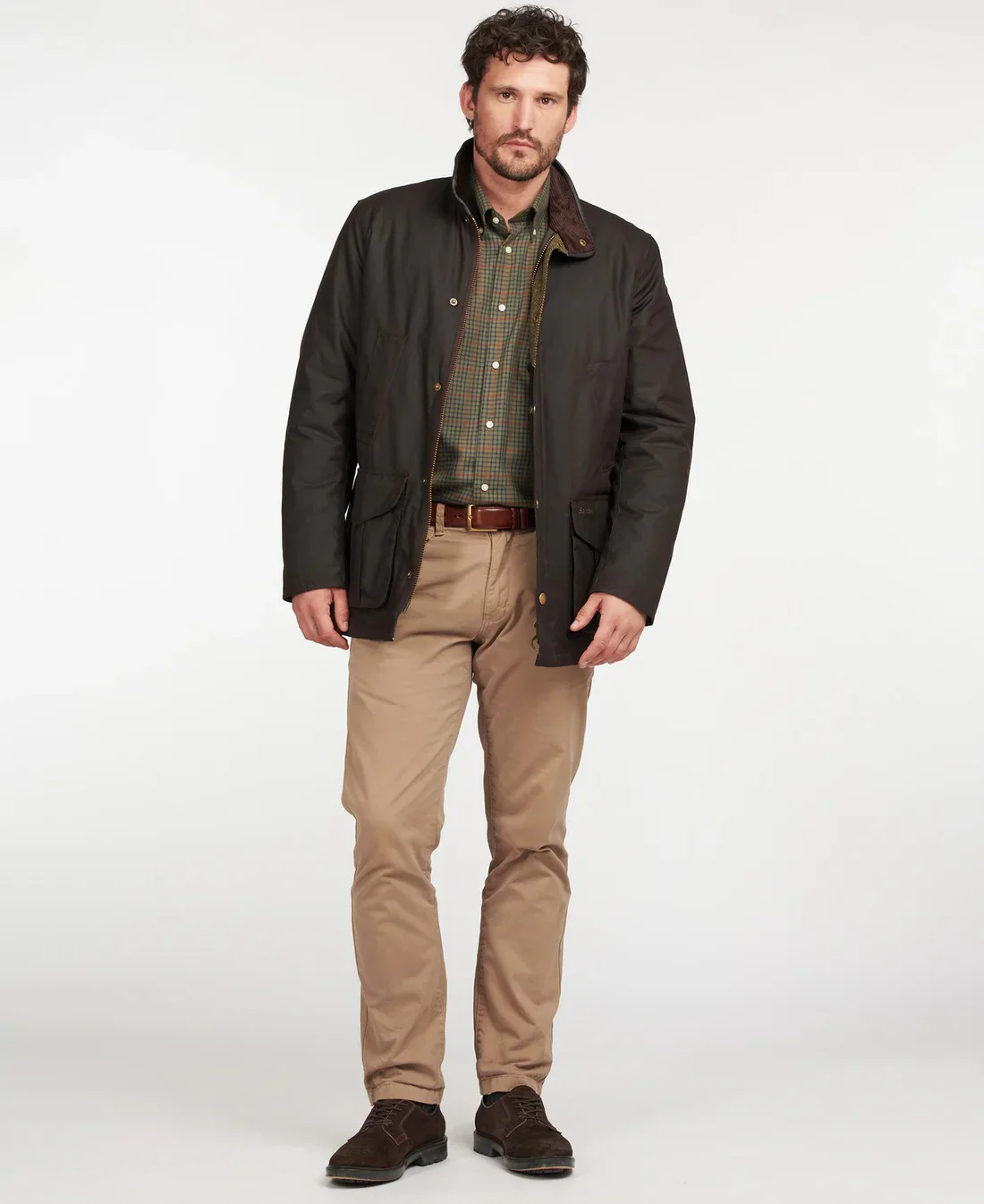 BARBOUR Hereford Wax Jacket - Mens - Rustic - Image 3