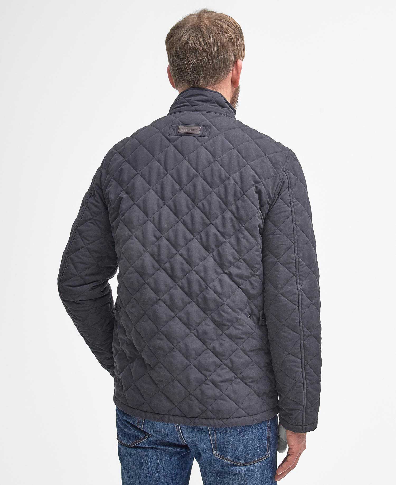 BARBOUR Shoveler Quilted Jacket - Mens - Navy - Image 4