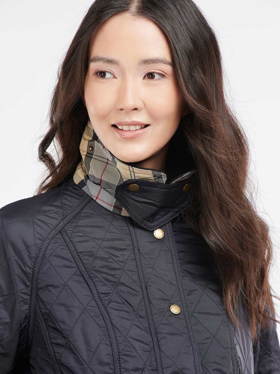 BARBOUR Beadnell Polarquilt Jacket - Women's - Navy - Image 3