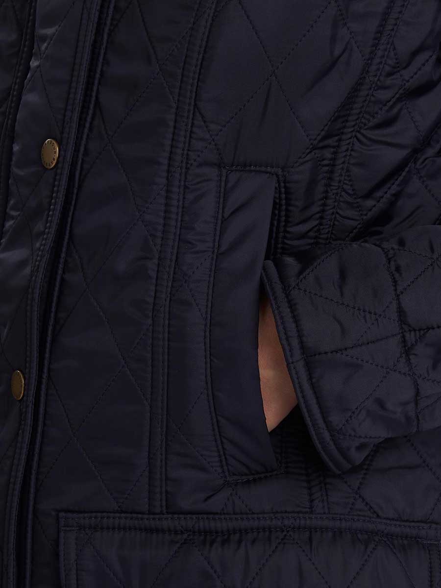 BARBOUR Beadnell Polarquilt Jacket - Women's - Navy - Image 9