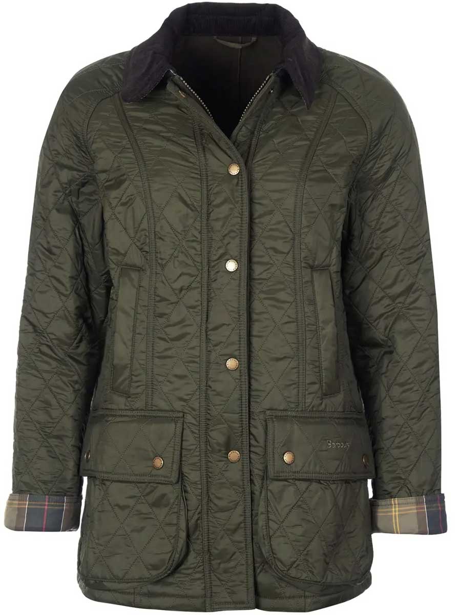 BARBOUR Beadnell Polarquilt Jacket - Women's - Olive - Image 2