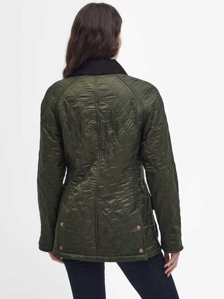BARBOUR Beadnell Polarquilt Jacket - Women's - Olive - Image 5