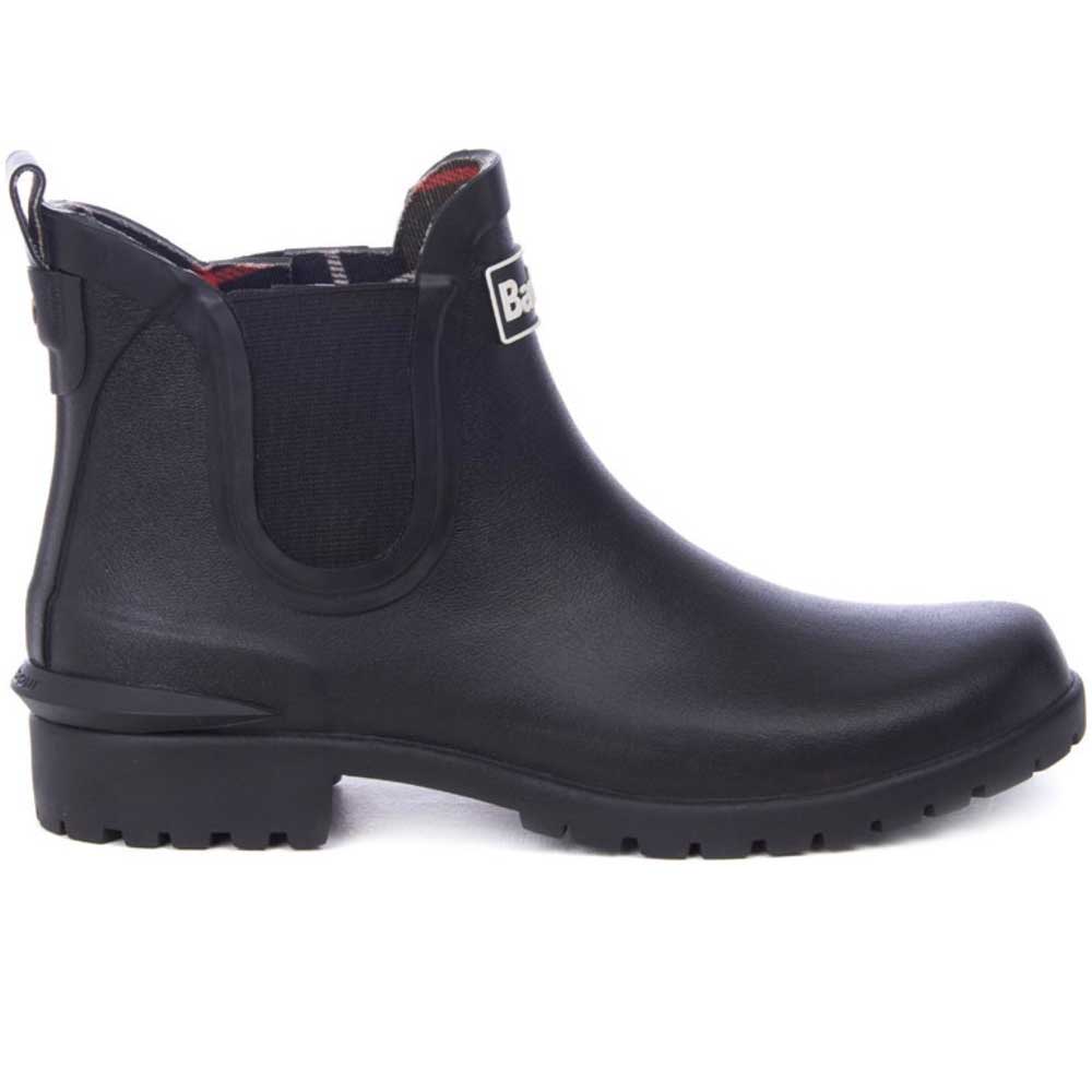Barbour Ladies Wilton Chelsea Boot Style Wellingtons - Black - Image 2