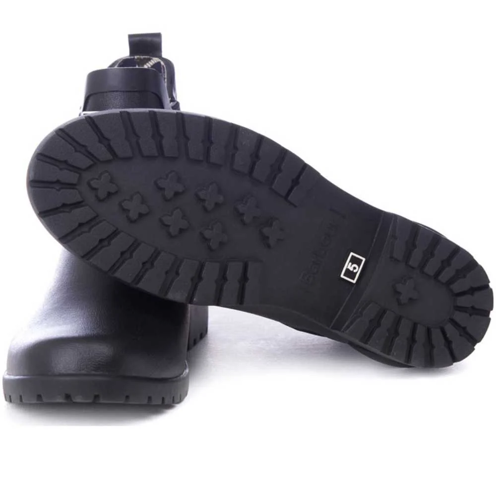 Barbour Ladies Wilton Chelsea Boot Style Wellingtons - Black - Image 3