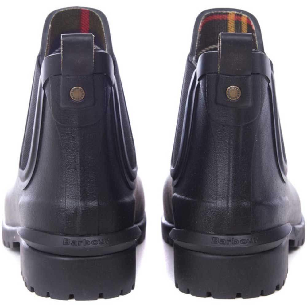 Barbour Ladies Wilton Chelsea Boot Style Wellingtons - Black - Image 4