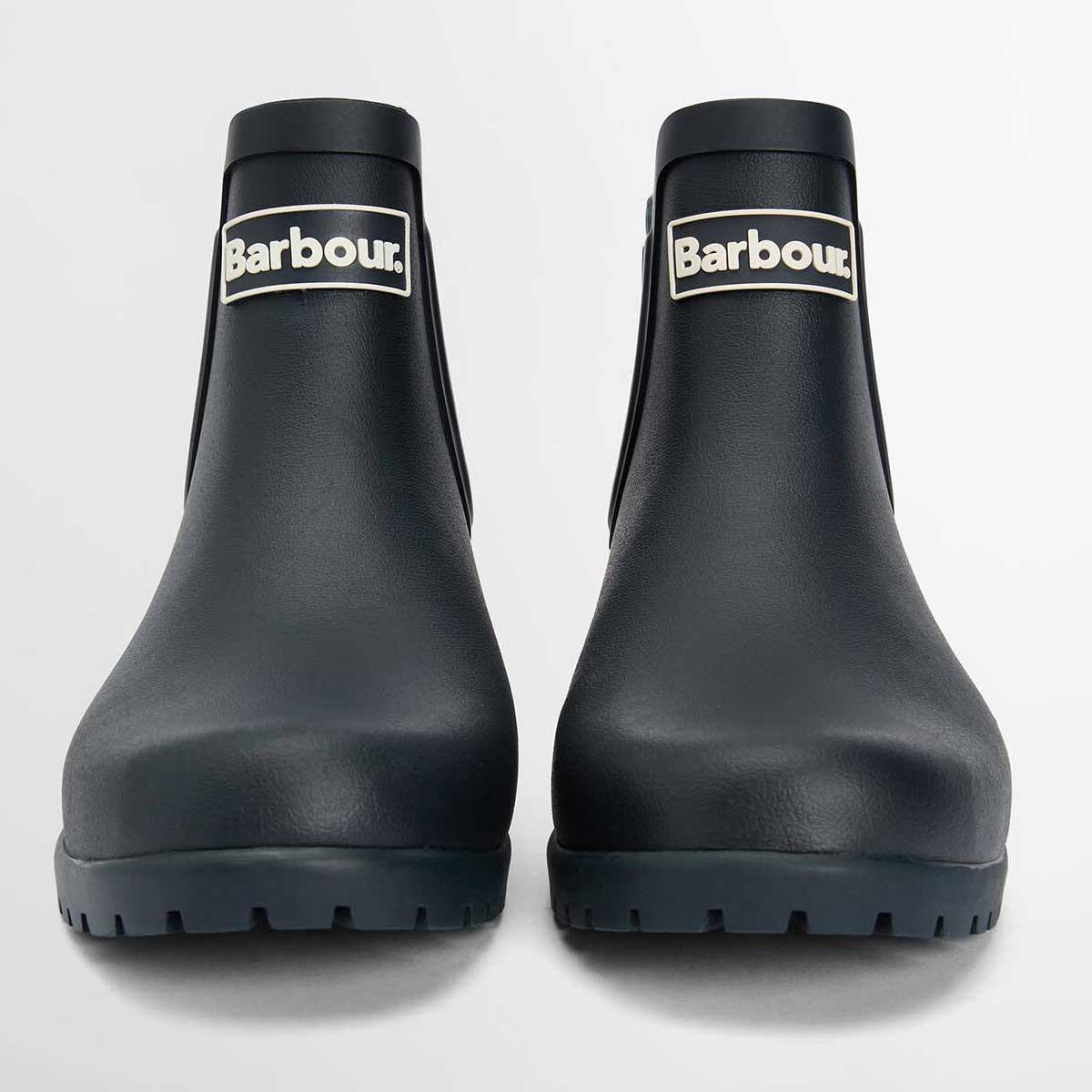 BARBOUR Ladies Wilton Chelsea Boot Style Wellingtons - Navy - Image 5