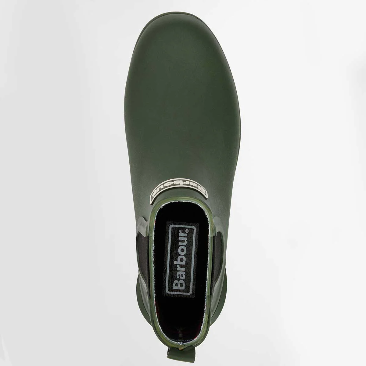 BARBOUR Ladies Wilton Chelsea Boot Style Wellingtons - Olive - Image 5
