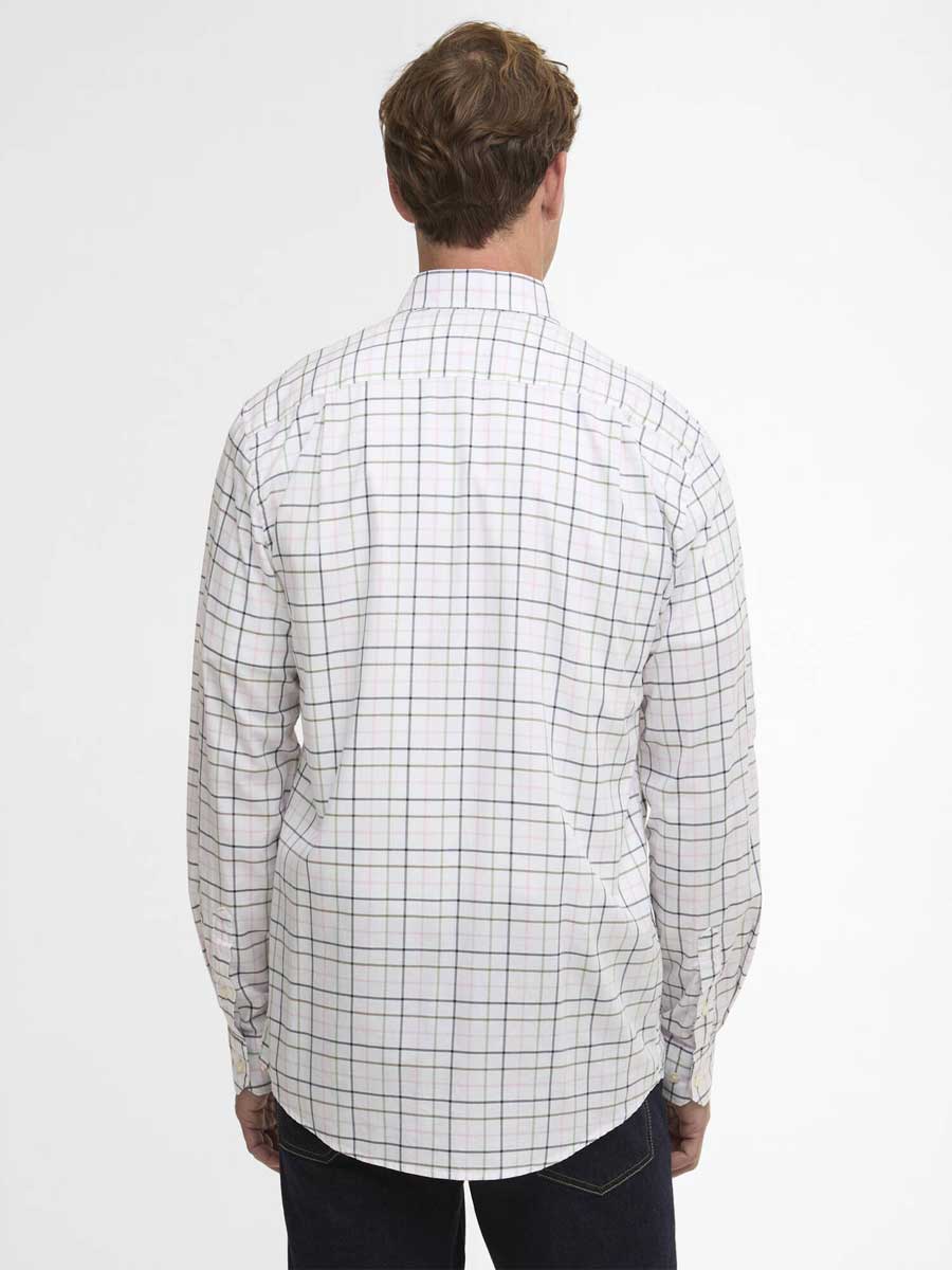 BARBOUR Caswell Tattersall Regular Long-Sleeved Shirt - Mens - Pink - Image 3