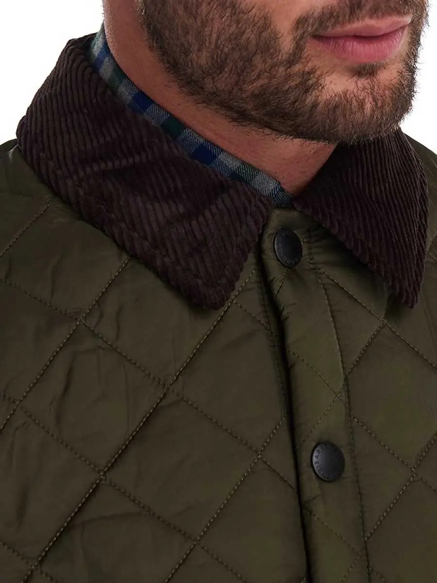 BARBOUR Men's Heritage Liddesdale Quilted Jacket - Olive - Image 3