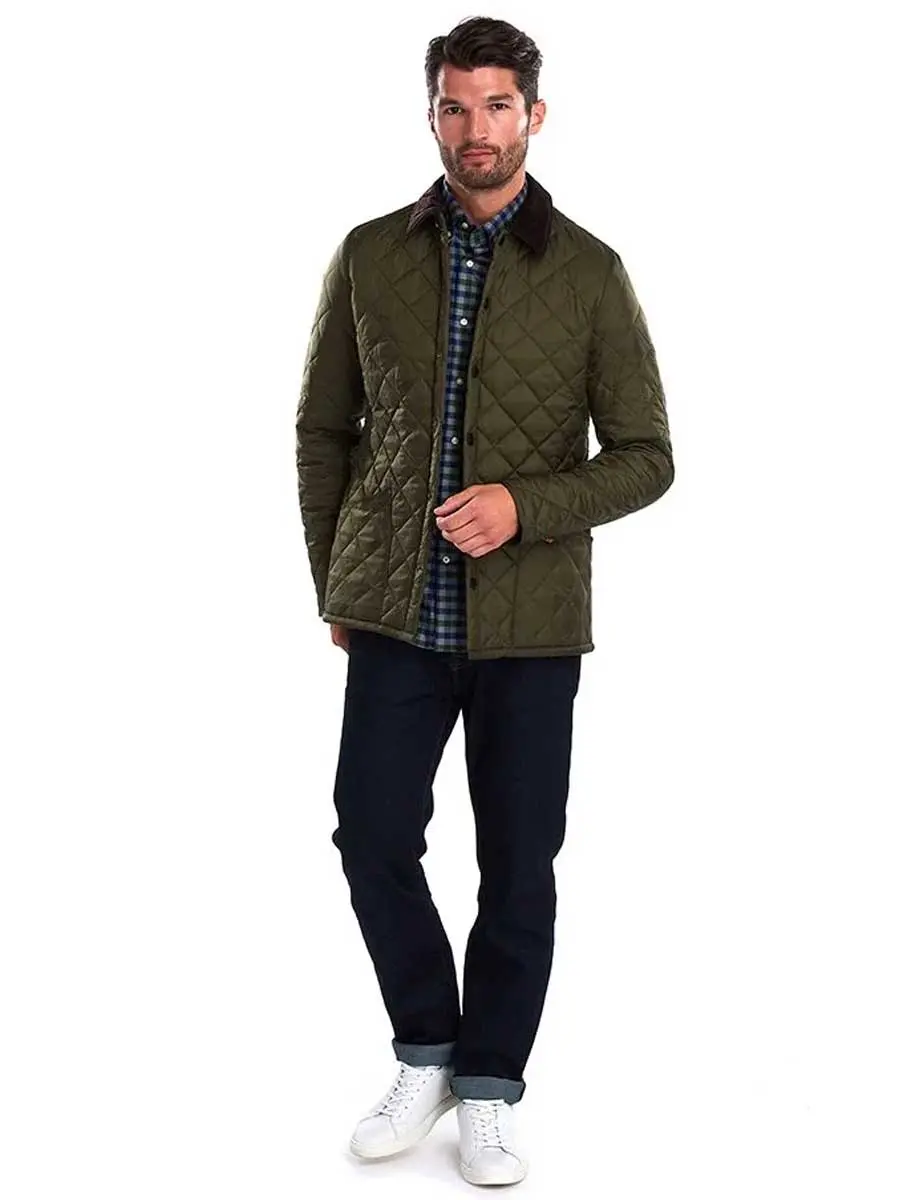 BARBOUR Men's Heritage Liddesdale Quilted Jacket - Olive - Image 6