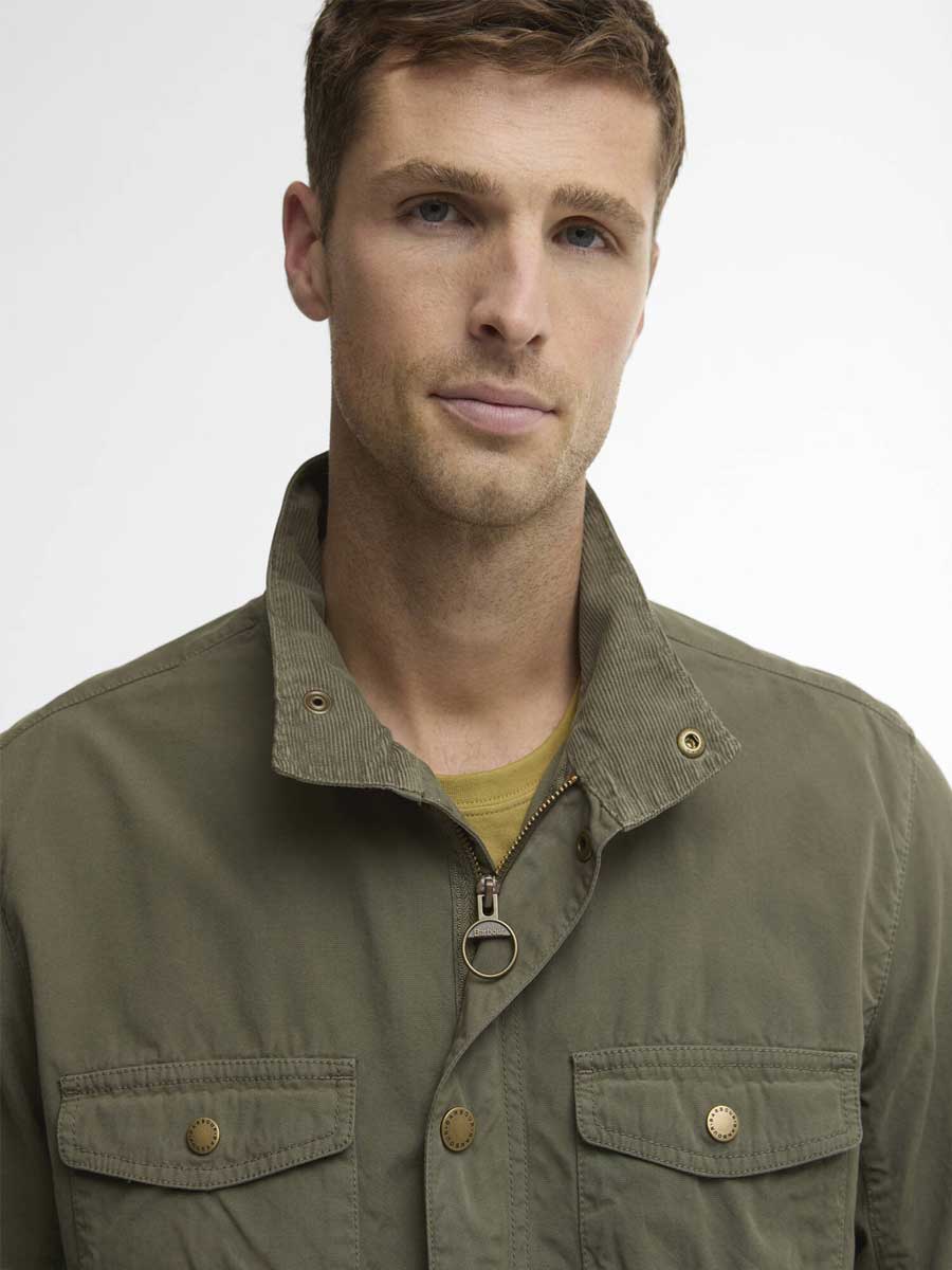 BARBOUR Ogston Casual Jacket - Mens - Dusty Olive - Image 6