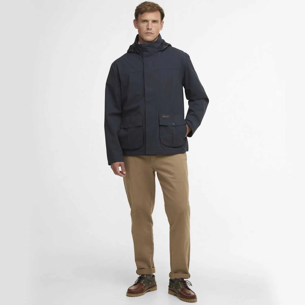 BARBOUR Sander Waterproof Jacket - Men's - Navy - Image 2