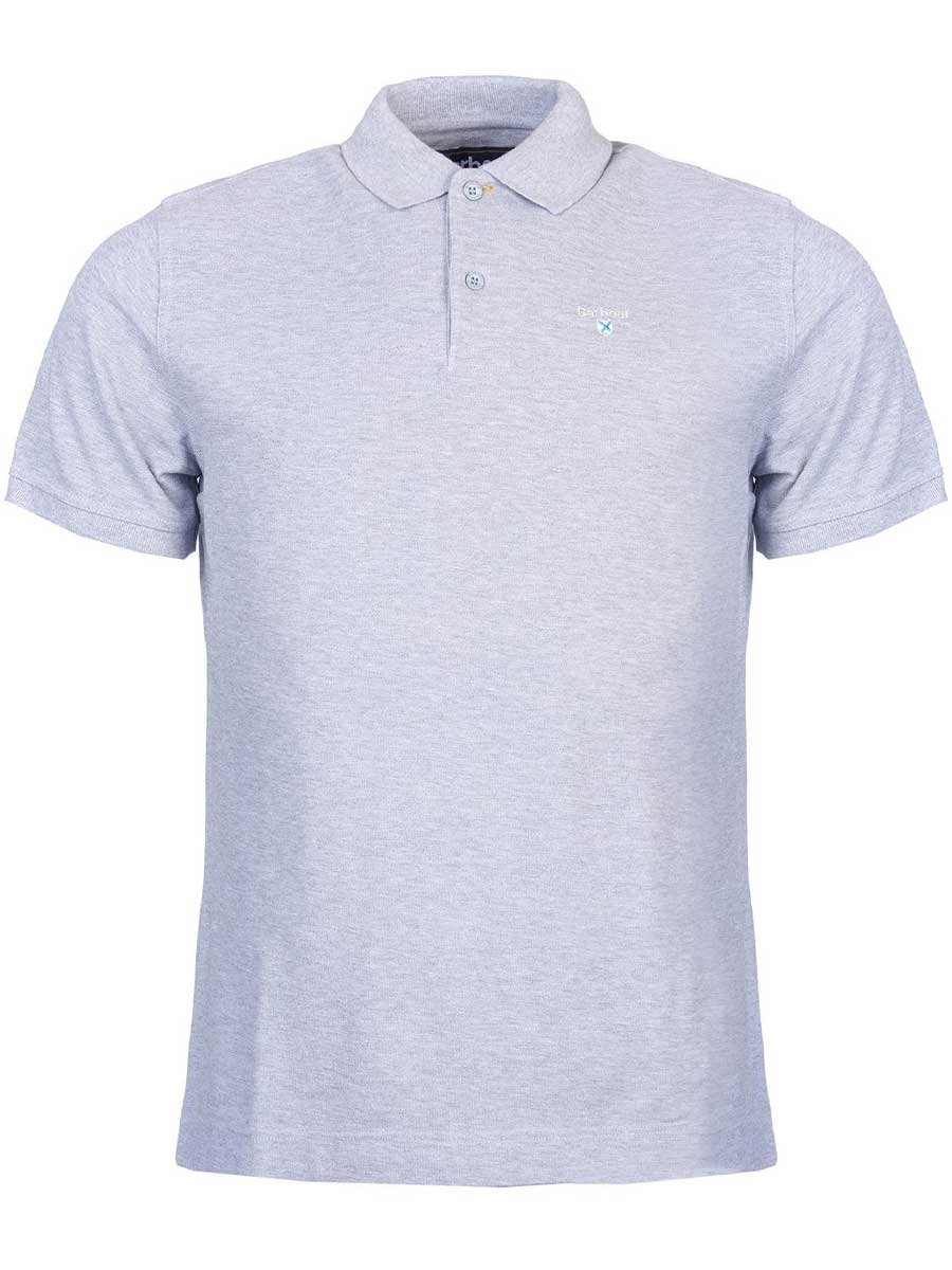BARBOUR Sports Polo Shirt - Men's - Grey Marl - Image 2