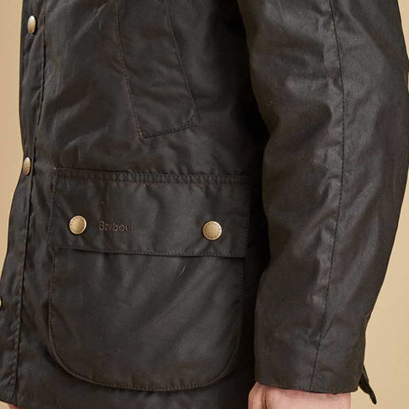 BARBOUR Ashby Wax Jacket - Mens - Olive - Image 10