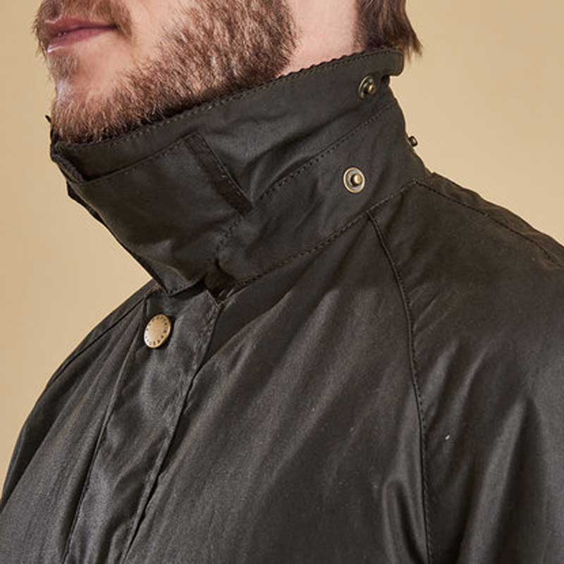 BARBOUR Ashby Wax Jacket - Mens - Olive - Image 8
